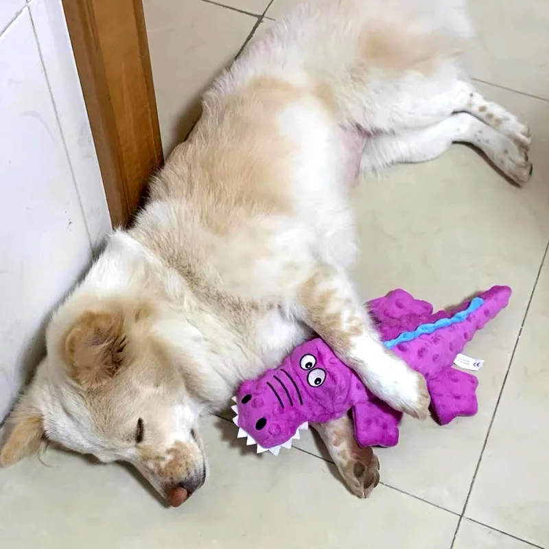 Description Picture 6 of itemStuffed Crocodile Squeak Dog Toy Squid Puppy Plush Pet Toy Play Interactive Cat Supplies For Clean Teeth