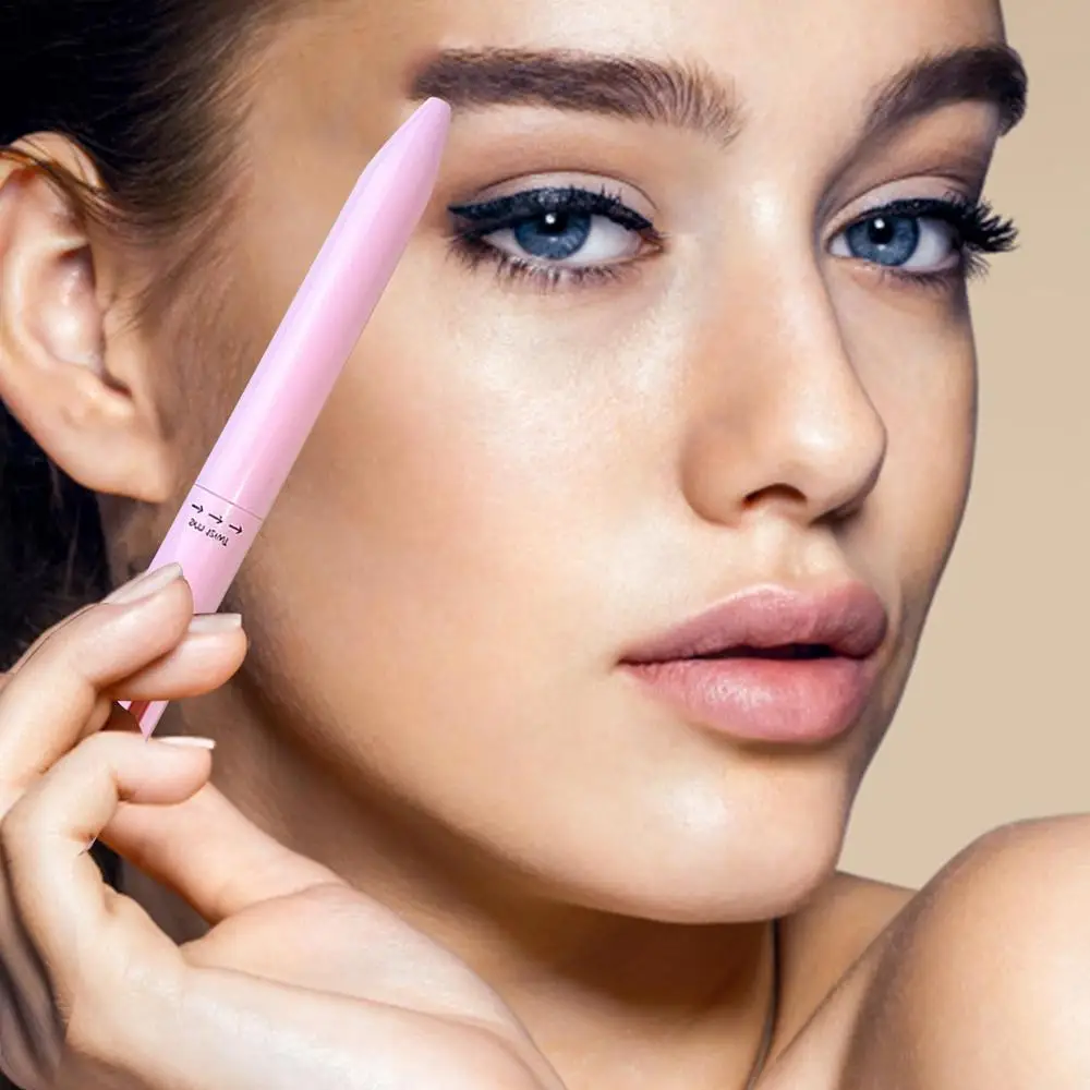 Description Picture 2 of item4 In 1 Makeup Pen Muti-use Long Lasting Eyebrow Highlighter Lip Make Up Cosmestic Pencil Sweat Resistant For Work Travel Use