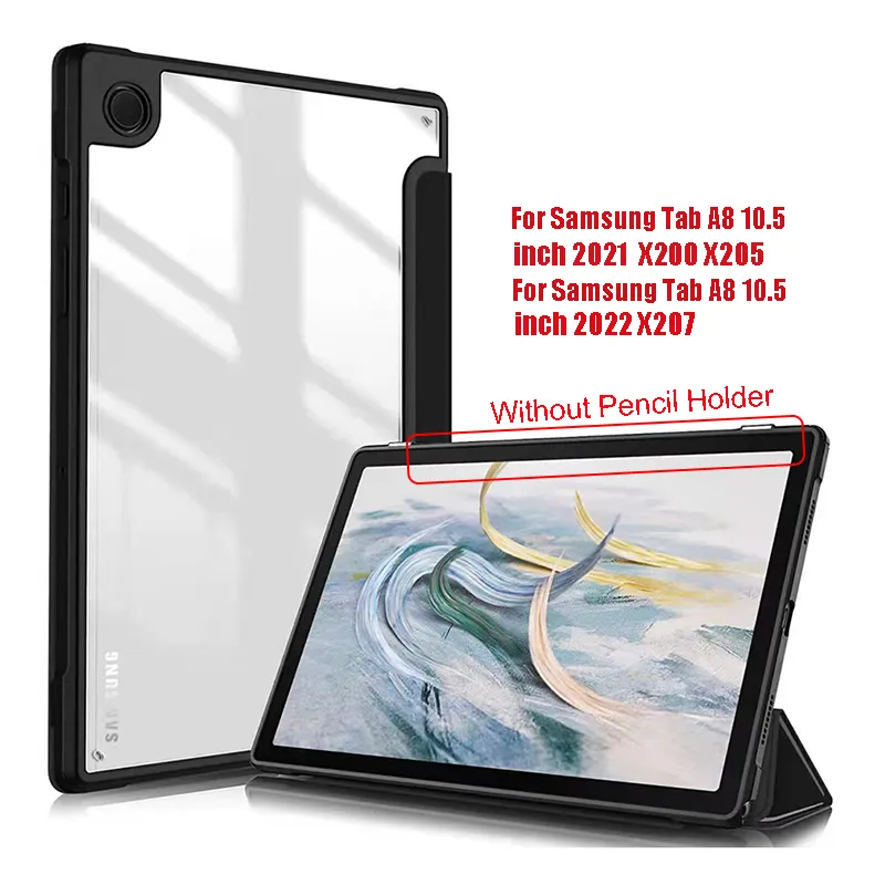 Description Picture 3 of itemFor Samsung Galaxy Tab S9 S8 S7 Plus FE 12.4 inch Case Transparent Back Tablet Cover For Tab S7 S8 11