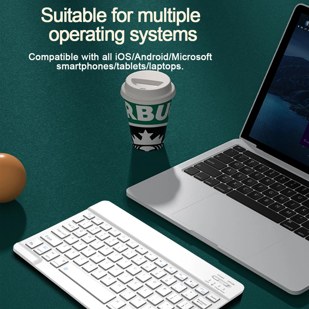 Wireless Keyboard For iOS Android Windows Smart Teclado For Apple Iconic Brand Huawei Samsung Bluetooth Ultra-Slim Tablet Clavier