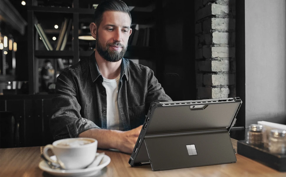 Description Picture 6 of itemCasing untuk Microsoft Surface Pro 7 Plus Pro7 6 5 4 LTE All-in-One Rugged Cover Case with Pen Holder Kickstand Protective Case