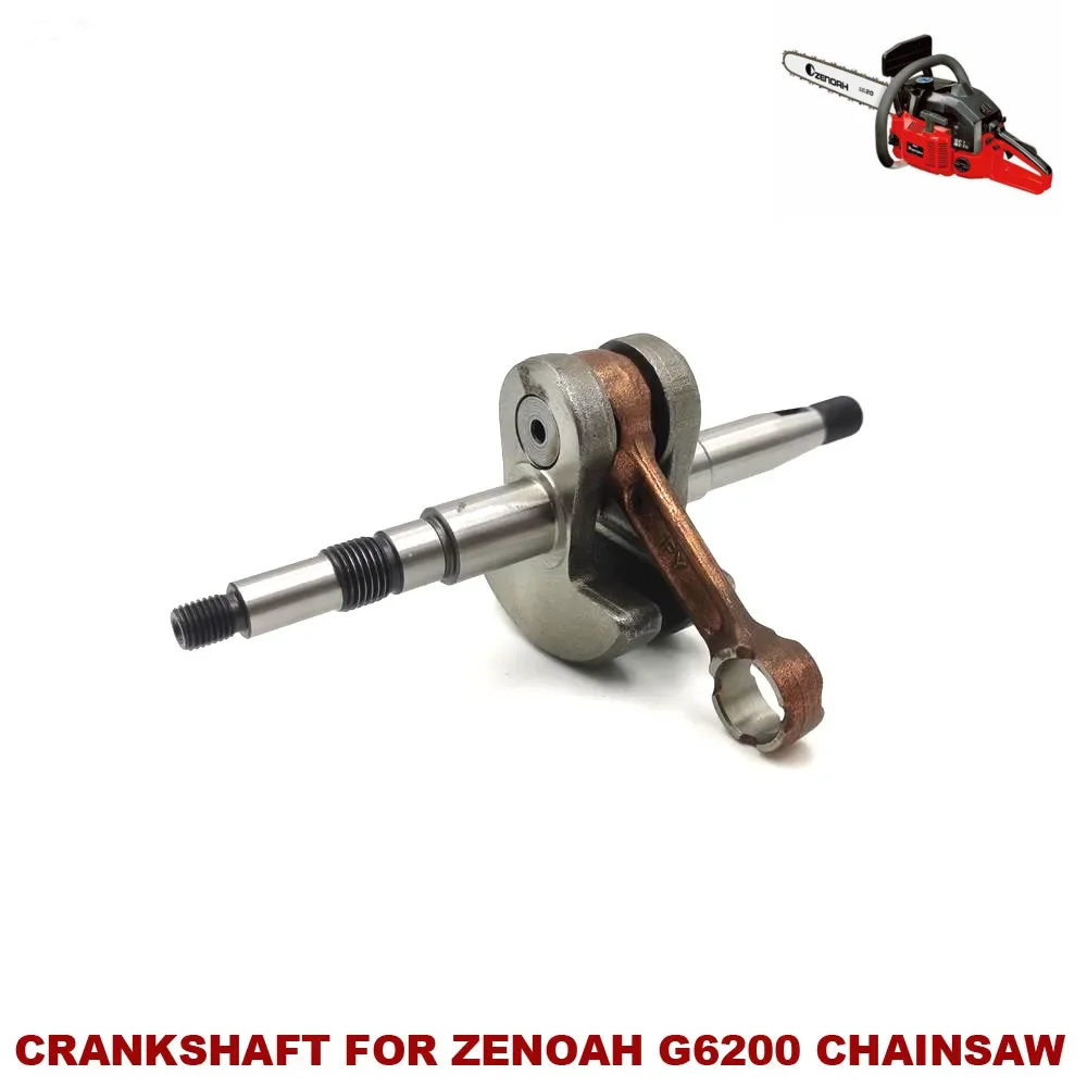 Crankshaft Crank Shaft Bent Axle For ZENOAH G621 6200 G6200 TOPSUN FM662 & More Chinese 62CC Chainsaw Engine Replacement Parts