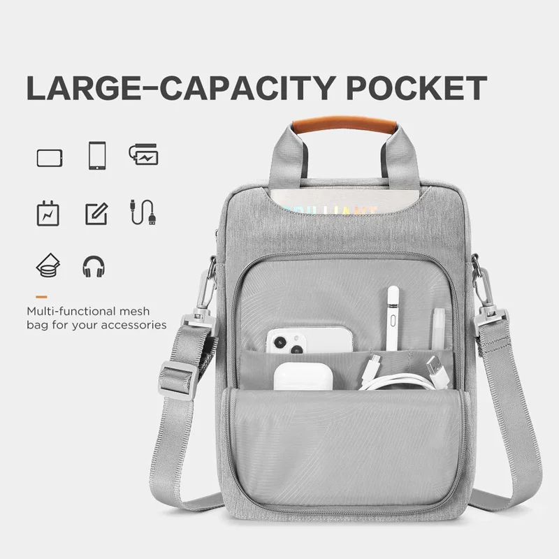 Description Picture 3 of itemNIDOO Laptop Bag Sleeve For MacBook Air Pro 13 M1 Shoulder Bag For iPad Pro 12.9 Waterproof Notebook Briefcase Case Handbag