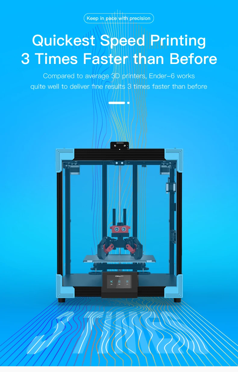 Description Picture 5 of item3D Printer All- Mental Cubic structure Silent Mainboard brand 350W power Large Plus Size 250*250*400MM