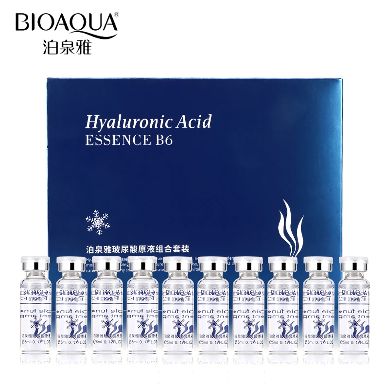 Description Picture 6 of itemBIOAQUA Hyaluronic Acid Extract Hydrating Moisturizing Shrink Hair Firming Facial Essence 10PCS/Set