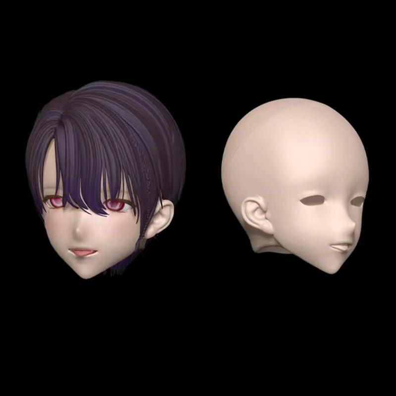Description Picture 2 of itemNew 1/3 Bjd Head PVC No Makeup Boy Doll's Accessories Practice Makeup Toys