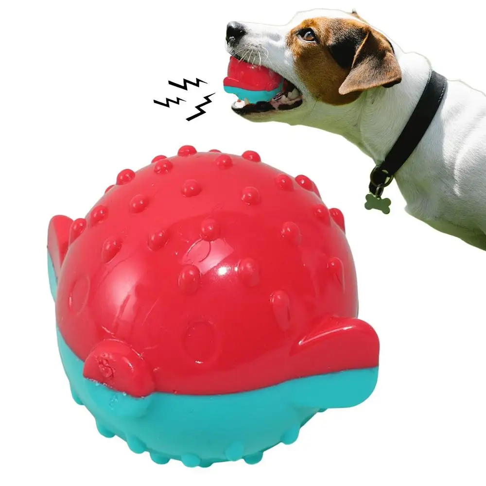 Description Picture 2 of itemSqueaky Dog Ball Toys Sounding Interactive Ball Dog Toy Fun Irregular High Bouncing Ball For Dogs Puppies Comfortable To Bite