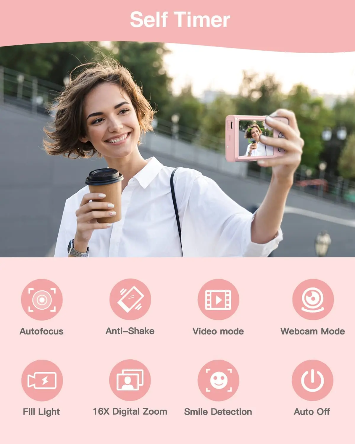 Description Picture 4 of item2.7K Digital Camera Autofocus Vlogging Camera HD 48MP with 2.8