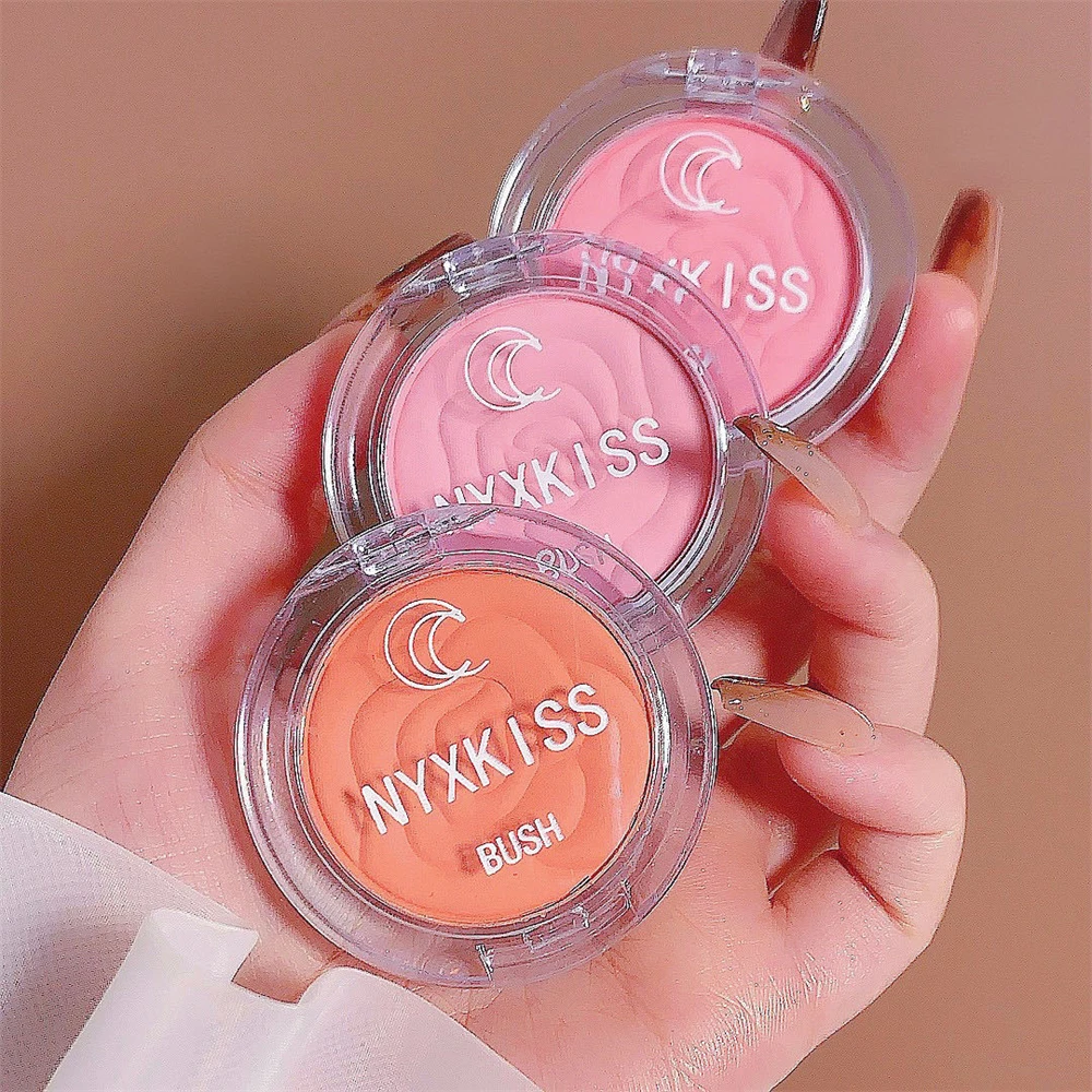 Description Picture 2 of itemNatural Cheek Tint Blush Cheek Rouge Fine Silky Powder 4 Color Rose Blush Palette Female Makeup Face Blusher Face Contouring