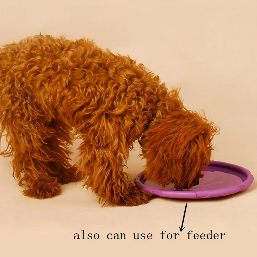 Description Picture 6 of itemFunny Silicone Flying Saucer Dog Cat Toy Dog Game Soft Pet Flying Discs Resistant Chew Puppy Training Interactive Dog Supplies