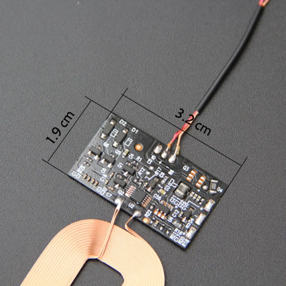 Description Picture 4 of itemQi Standard Wireless Charging Receiver Adapter Module 5V 1A Pure Copper Coil Circuit Universal Battery Charger For Iconic Brand Huawei