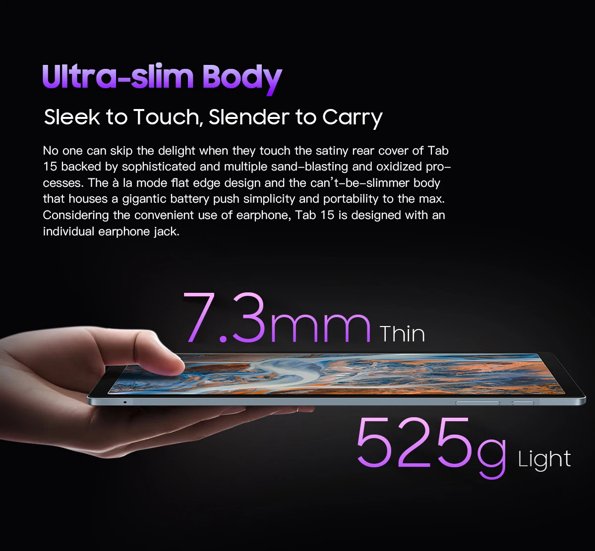 Description Picture 4 of itemBlackview Tab15 Gaming Tablet，Android 12 8GB＋128GB，8280mAh Big Battery, 10.5inch HD Octa-Cores Pad, Dual 4G 13MP+8MP Camera