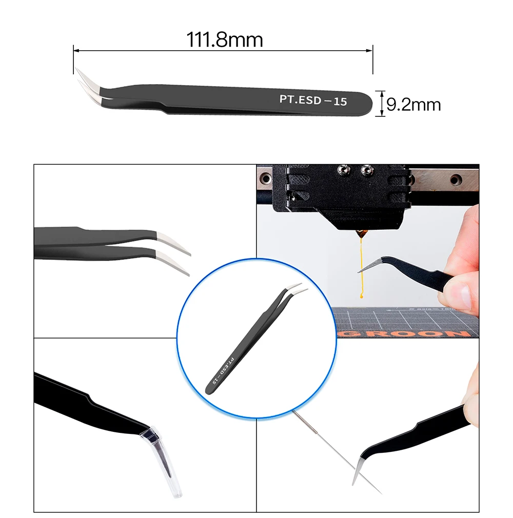 Description Picture 6 of itemKINGROON Deburring Tool Kit Engraving Knife Carving Tool DIY 3D Printer Part 3D Model File Cutter Scraper Material Removal Tool