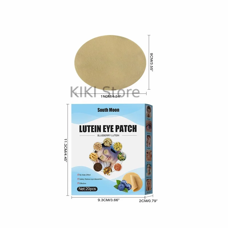 Description Picture 3 of item20Pcs Blueberry Lutein Essence Eye Mask Cold Compress Eye Protection Patch Eye Care Reliever Visual Fatigue Sleeping Eye Patches