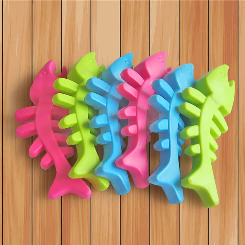 Description Picture 5 of itemFish Bone Shaped Pet Products for Small Medium Dogs TPR Outdoor Puppy Chewing Toys Clean Teeth Rubber Dog Supplies Dropshipping