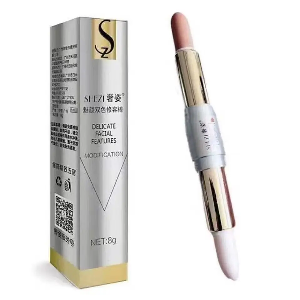 Description Picture 6 of itemShezi Double-end Face Highlight Charming Face Oil-control Concealer Pencil Facial Highlight Corrector Repair Stick Pen Cosmetics