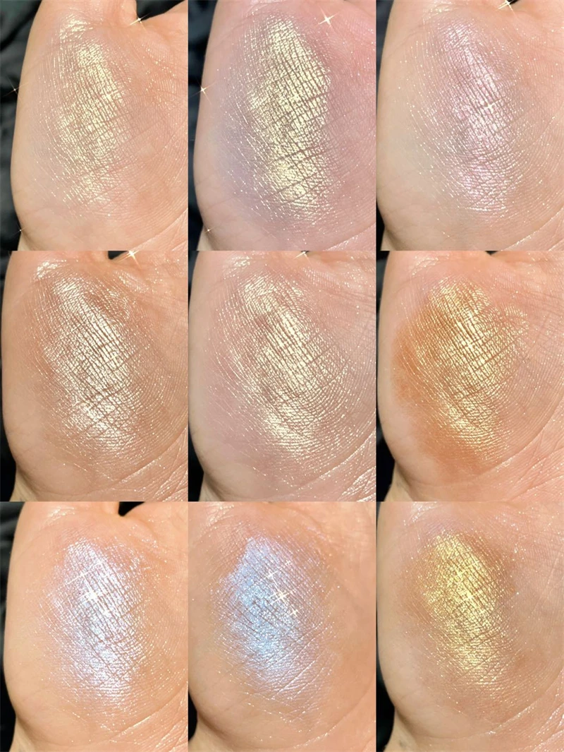 Description Picture 5 of item8 Colors Glitter Highlighter Face Contour Blush Palette Makeup Body Shimmer Powder Illuminator Brighten Highlight Cosmetics