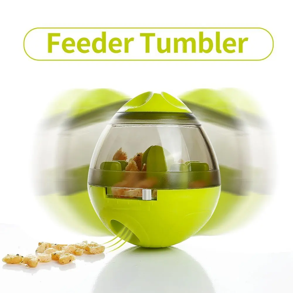 Description Picture 3 of itemInteractive Dog Cat Food Treat Ball Bowl Toy Funny Pet Shaking Leakage Food Container Puppy Cat Slow Feed Pet Tumbler Toy