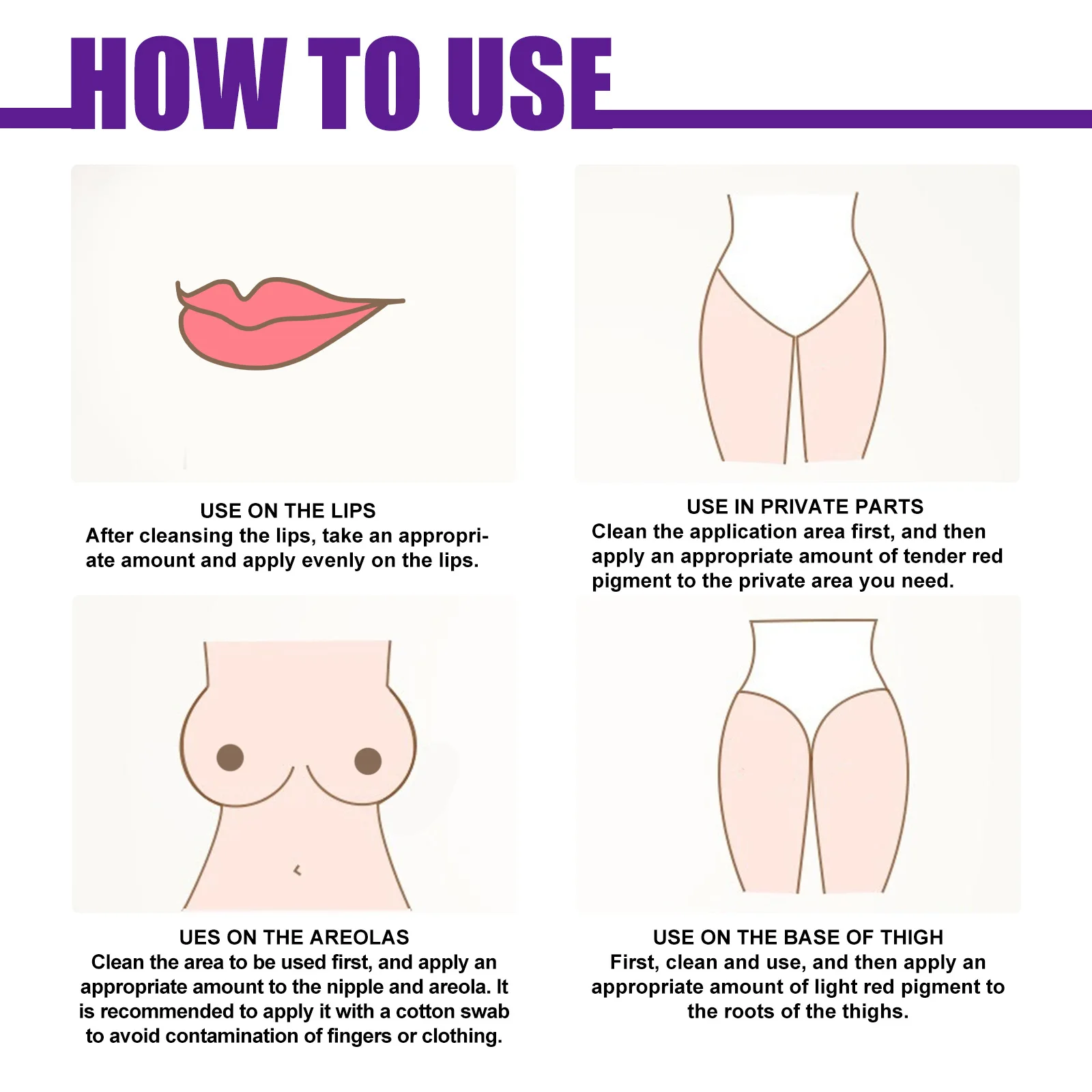 Description Picture 3 of itemWhitening Cream Private Parts Underarm Bleaching Serum Whiten Butt Knee Brighten Inner Thigh Intimate Parts Dark Remove Melanin