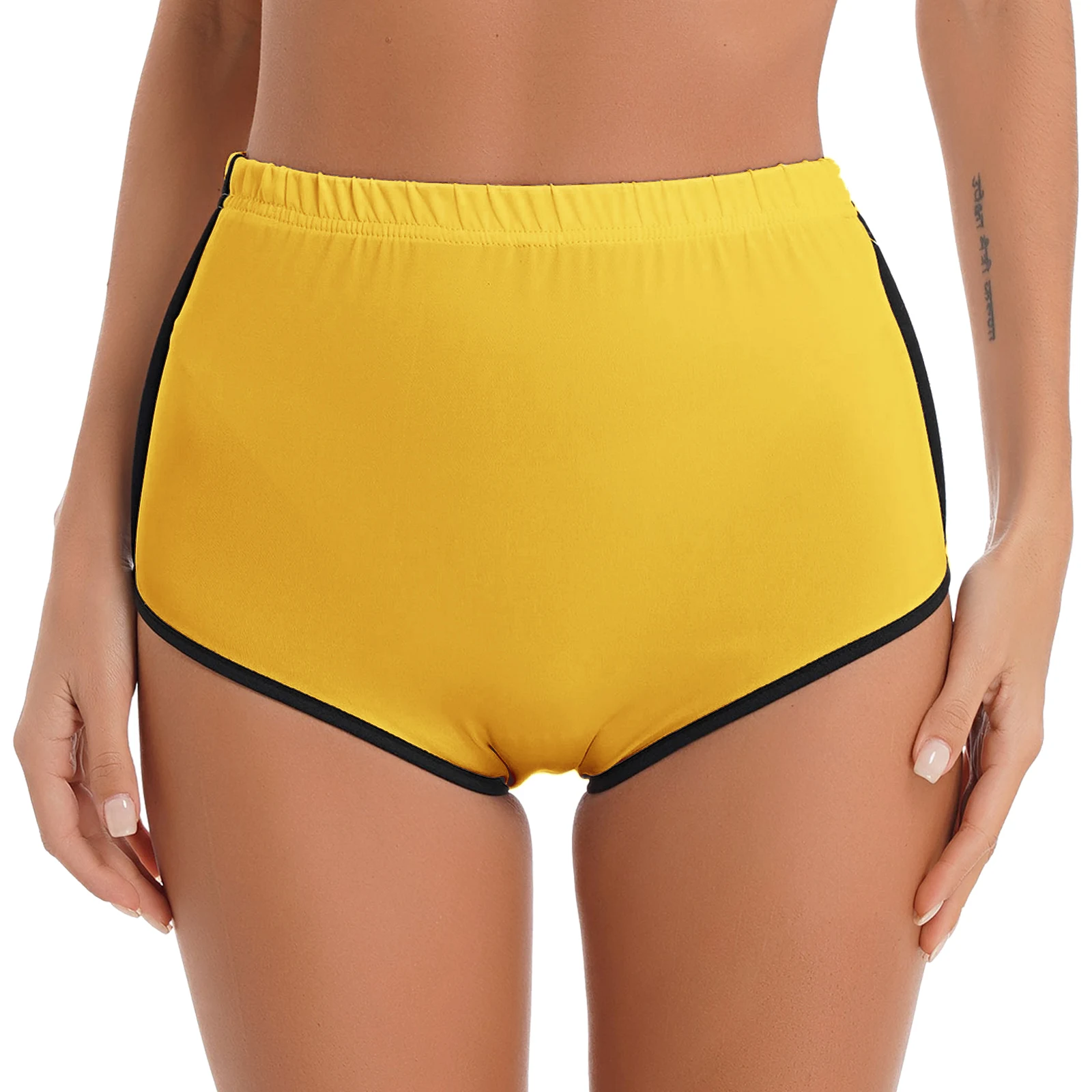 Description Picture 6 of itemWomens Sexy Booty Shorts High Waist Casual Sports Yoga Workout Hot Pants Clubwear Letter Printed Butt Push Up Leggings Plus Size