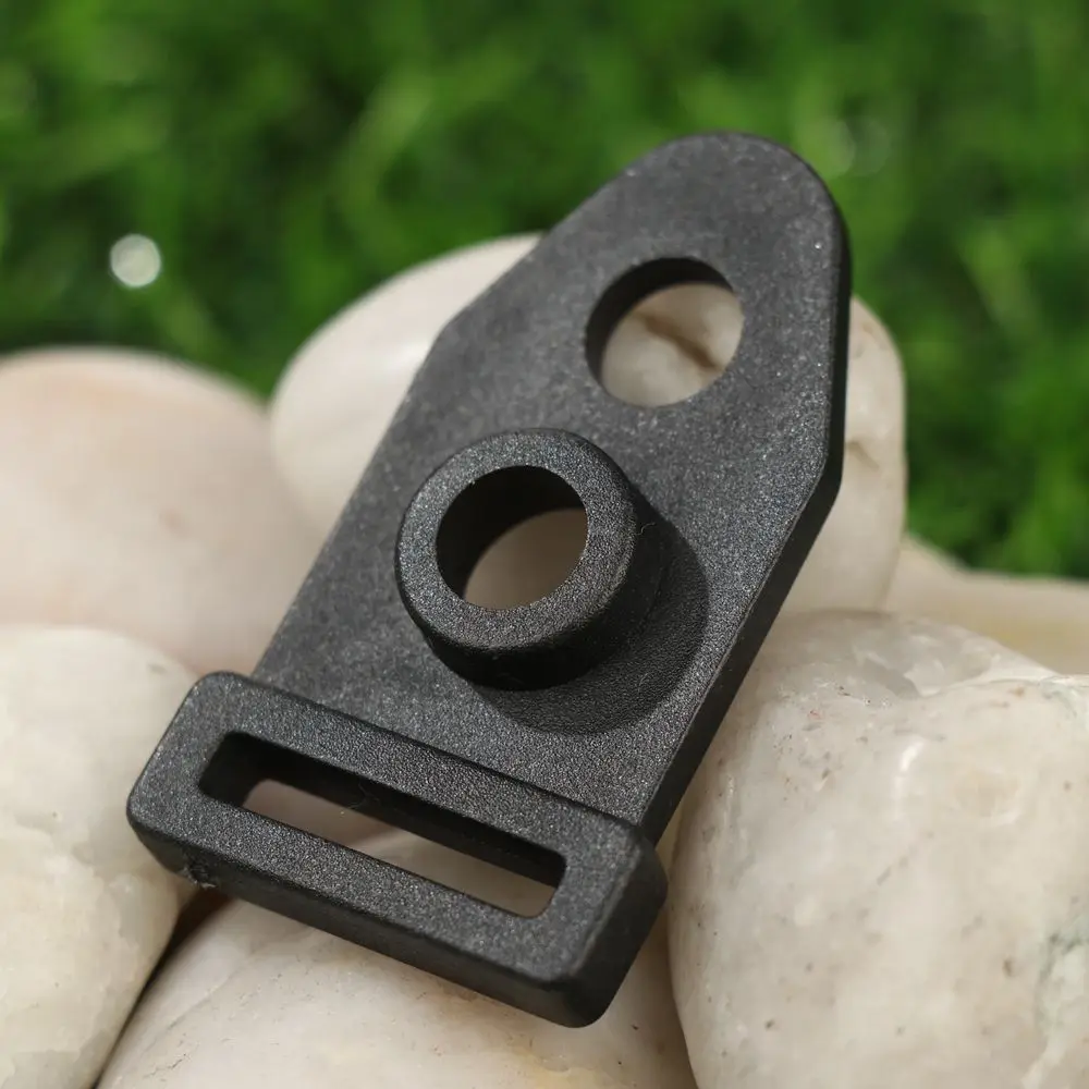 Description Picture 5 of item10/20pcs High Quality Double Eyes Black Tool Wind Rope Buckle Outdoor Camping Traveling Tent Feet Clamp Tent Clip