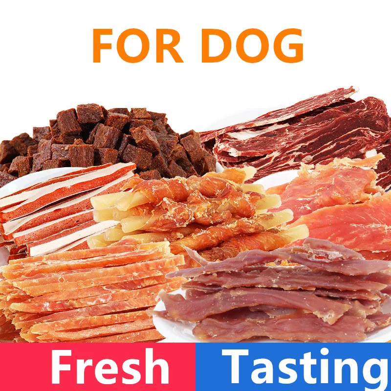 130g dog chicken jerky snacks puppy teething snacks duck Reward snack food