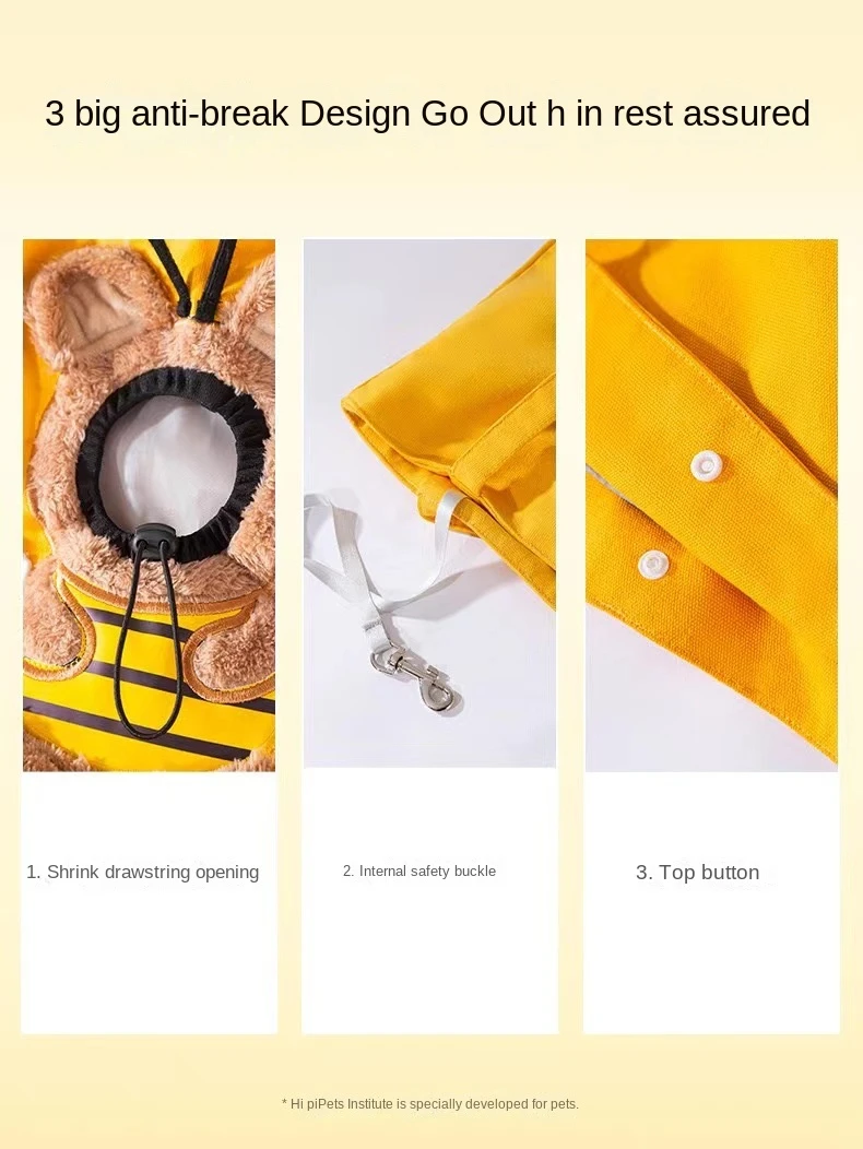 Description Picture 6 of itemCat bag out portable canvas shoulder bag Cat school bag pet cat large capacity cat cage cat diaper bag supplies