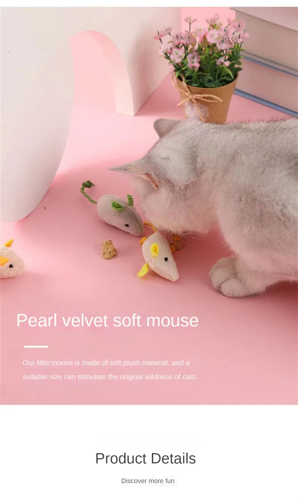 Kitten Toy Cute Modeling Creative Home Accessories Mouse Toy Interactive New Pet Supplies Cat Toy Bite Resistance Pet Products