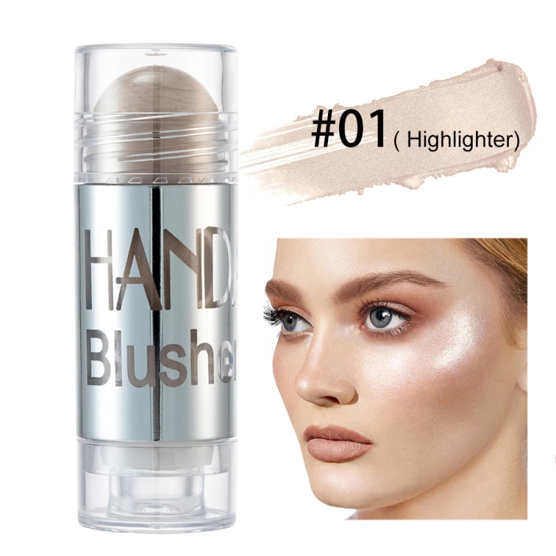 Description Picture 2 of item1pc Chubby Blush Stick Face Makeup Highlighter Easy To Color Blusher Powder Contour Shadow Cheek Blusher Cosmetic Tools TSLM1