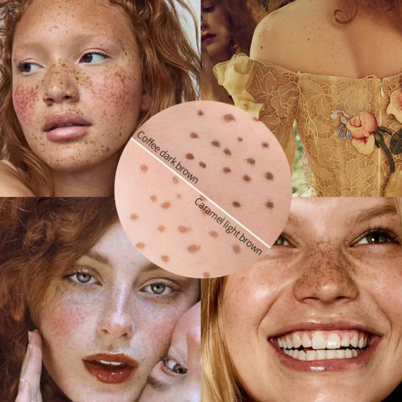 Description Picture 5 of itemFake Freckles Pen Natural Waterproof Fake Freckles Pen Long Lasting Look Dot Spot Pen for Women Face Makeup Tool