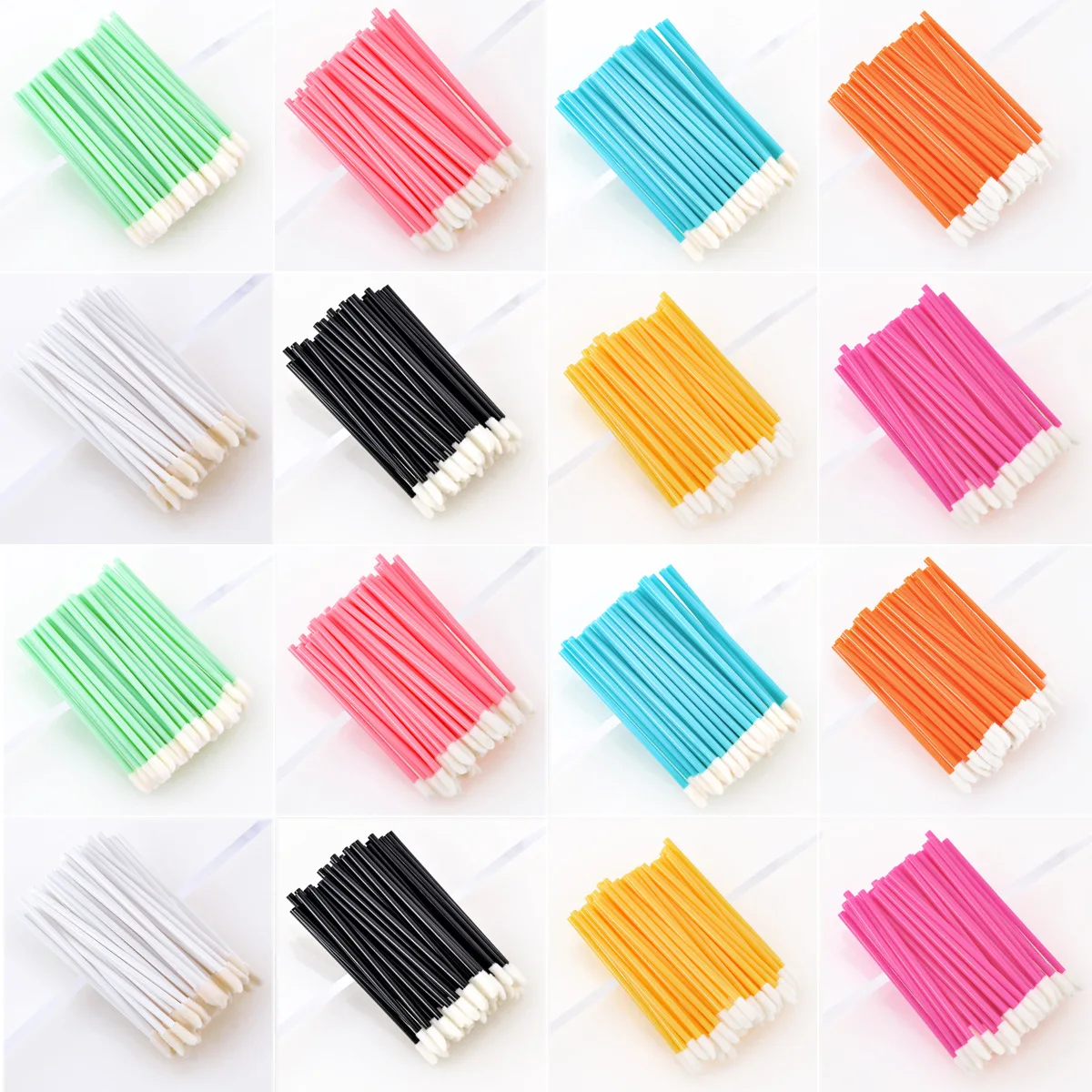 50/5 Pcs Disposable Lip Brush Makeup Brushes Pen Lipstick Mascara Wands Brush Cleaning Eyelash Cosmetic Brush Applicators Makeup