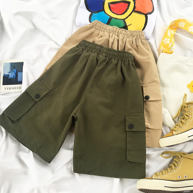 Description Picture 3 of itemWomen Cargo Shorts Harajuku Summer Men Fashion Streetwear Casual Shorts Joggers Hip Hop Pants Baggy Clothing