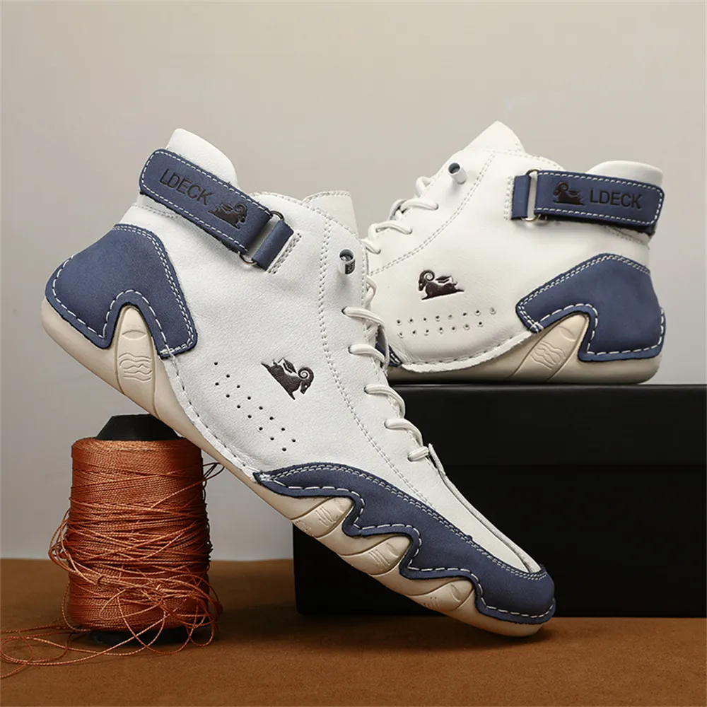 Description Picture 5 of itemItalian Suede Boots Handmade with Closure High Top Men's Casual Shoes Cotton Shoes Toe Leather Boots Men