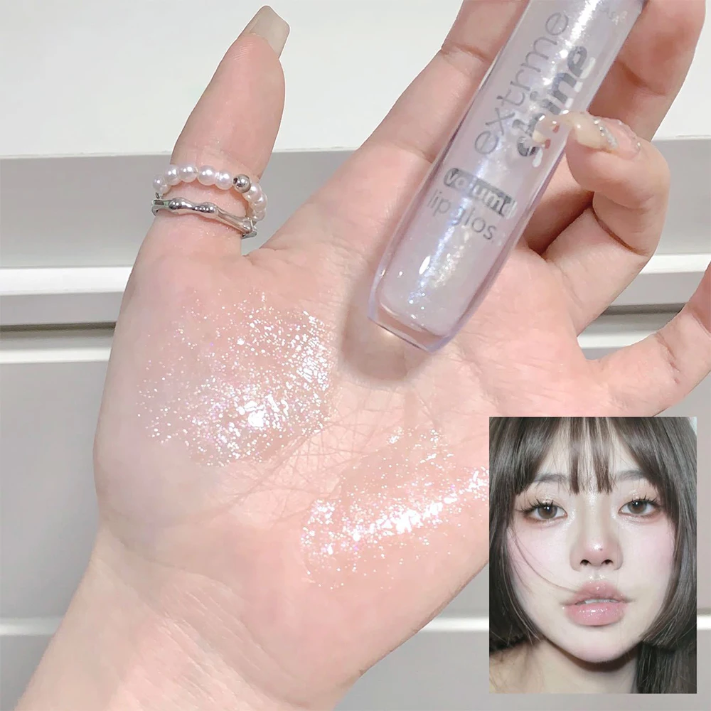 Description Picture 6 of itemShiny Lip Gloss Mirror Water Glossy Lip Glaze Lasting Liquid Lipstick Clear Glitter Primer Aqua Glowing Lip Oil Cosmetics