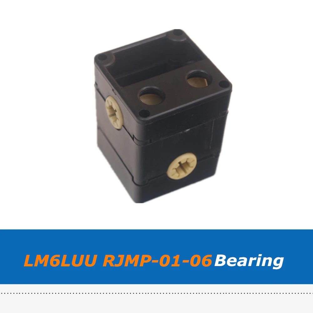 2pcs/lot Plastic Lengthen LM6LUU RJMPT-01-06 Linear Ball Bearing Bush Bushing for CNC UTMK Reprap 3D Printer Parts