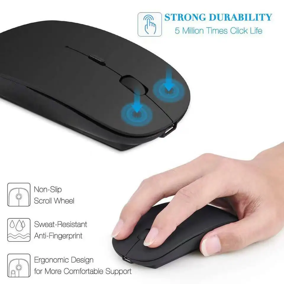 Description Picture 6 of itemRechargeable Wireless Mouse Gamer 2.4G USB Bluetooth-compatible Mouses For Laptop Pad Tablet Macbook Ergonomic Gaming Mouse