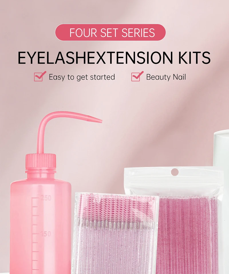 Description Picture 2 of itemHOT 153 Pcs Crystal Makeup Brushes Tool Set Lash Shampoo Eyebrow Microbrush Swab Comb Female Eyelash Extension Supplies