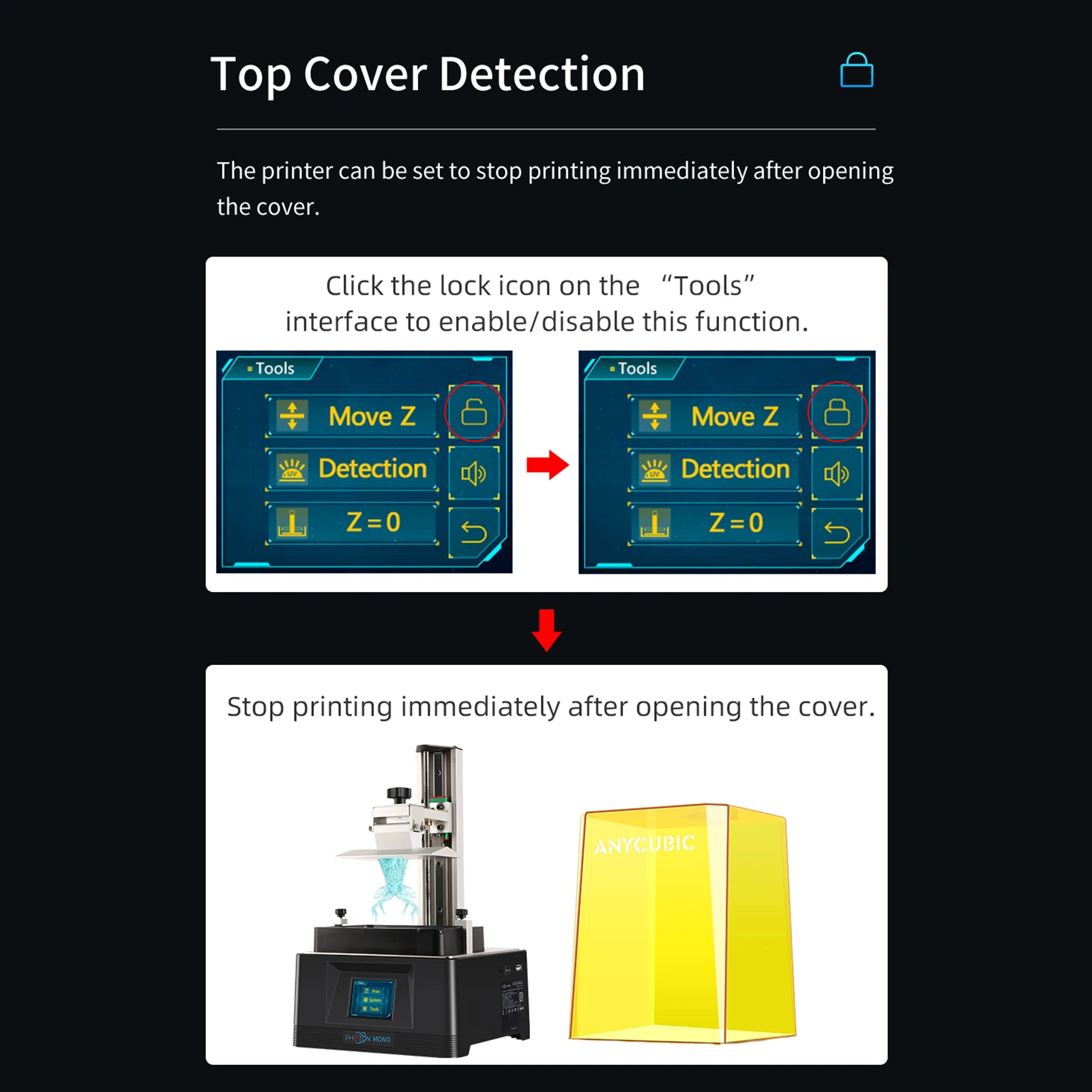 ANYCUBIC Photon Mono 3D Printer UV LCD Resin 3D Printer UV Photocuring 6.08'' 2K Screen Parallel Light Source 8x Anti-aliasing