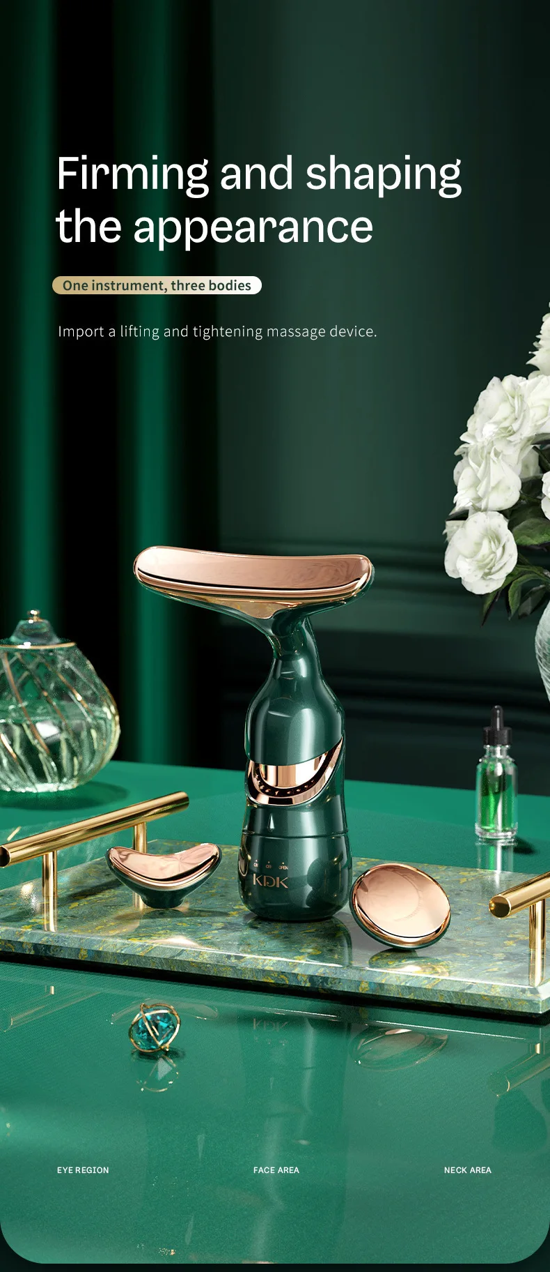 Description Picture 2 of itemHF Facial Machine All-round Face Massager Neck Facial Eye Lifting Massage Microcurrent Skin Rejuvenation Anti Wrinkle Skin Care