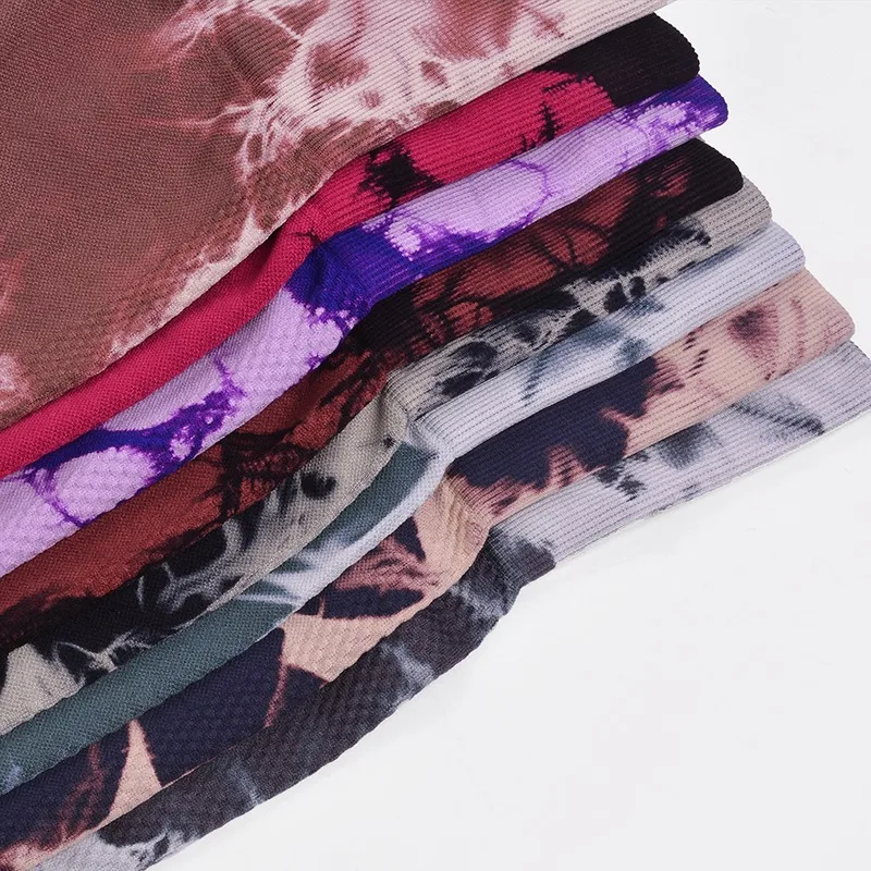 Description Picture 5 of item17 Colors Tie Dye Yoga Pants Sport Leggings Women Seamless High Waist Push Up Woman Tights Fitness Workout Leggins Gym Clothing