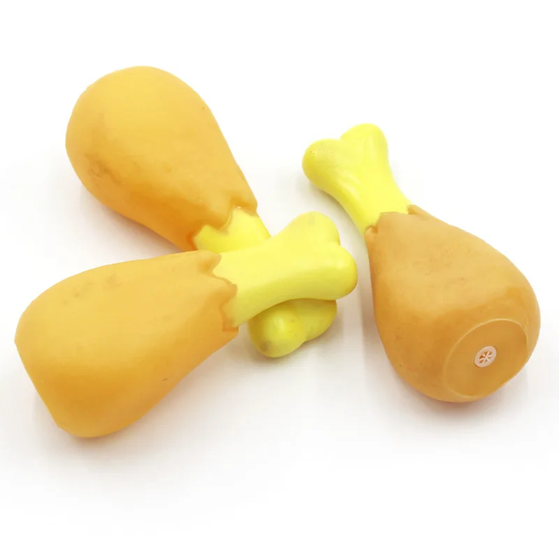 Description Picture 3 of itemPet Dog Toy Rubber Chicken Leg Puppy Sound Squeaker Chew Toys for Dogs Puppy Cat Interactive Pet Supplies Dog Products Gift
