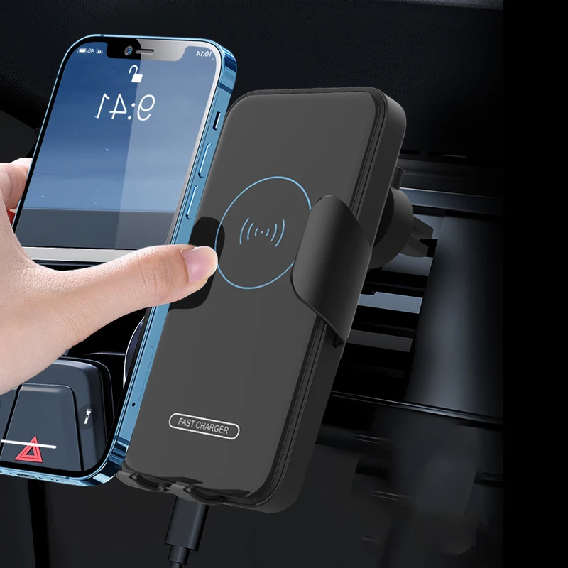 Description Picture 4 of item100W Qi Wireless Car Charger Car Phone Holder Stand for Samsung Galaxy Z Flip 4 3 2 S22 S21 iPhone15 14 13 Fast Charging Station
