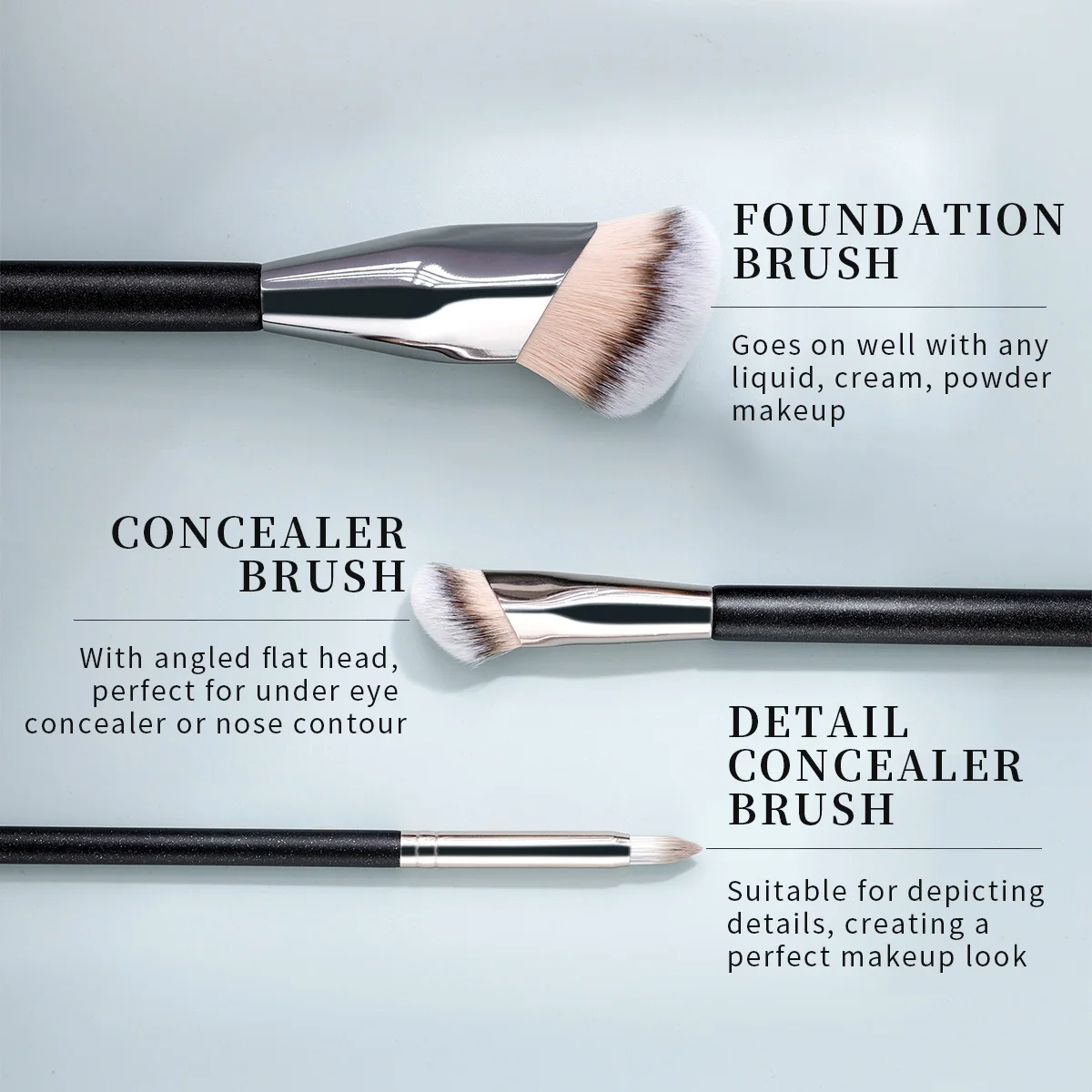 Description Picture 3 of itemOVW Foundation Brush Make Up Brush for Concealer Cosmetics Blusher BB Cream Contour Beauty tool
