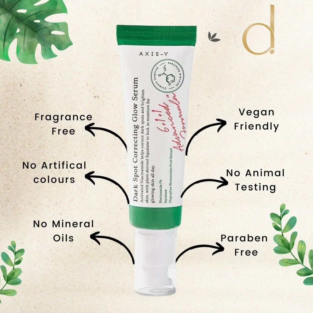 Description Picture 4 of itemAxis-Y Dark Spot Correcting Glow Serum 50ml Authentic Improves Dull Skin Face Brightening Serum Lightens Soothes Korea Skincare