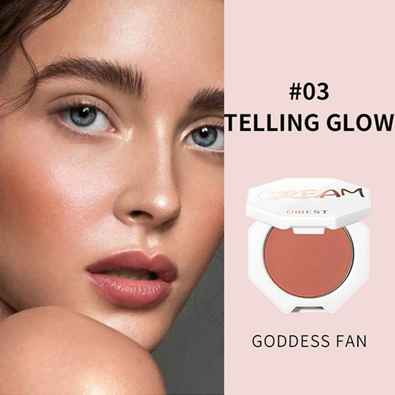 Description Picture 6 of item6 Colors Face Blusher Peach Cream Waterproof Makeup Blush Palette Cheek Contour Blusher Cream Korean Makeup Rouge Tint Blush