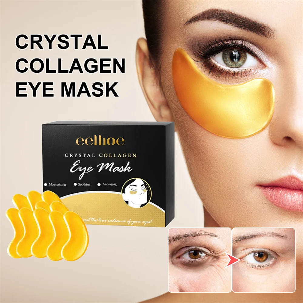 Description Picture 3 of itemCrystal Collagen Eye Mask Eye Patches Moisturizing Anti-puffy Wrinkle-Resistant Brighten Eye Gel Pad Korean Skin Care Products