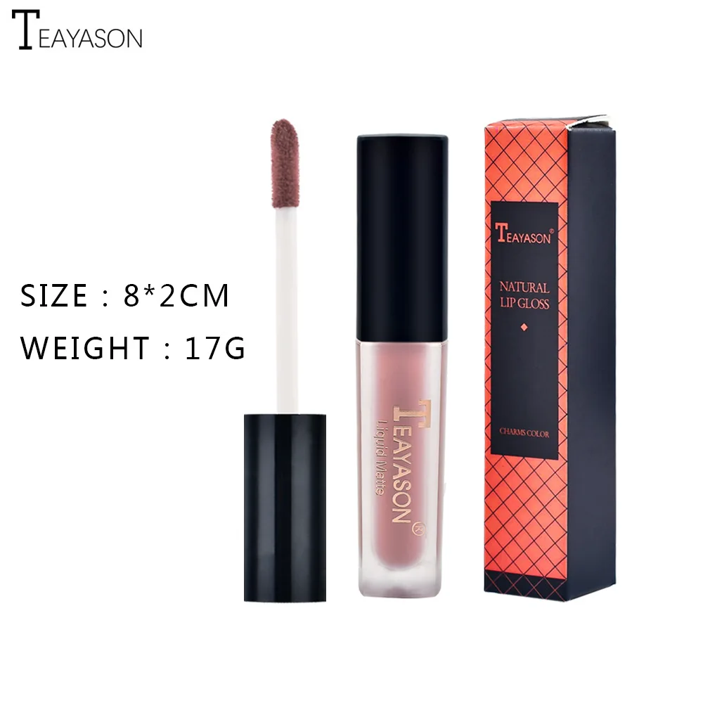 Description Picture 6 of item12 Colors Velvet Matte Lip Gloss Moisturizing Nude Waterproof Liquid Lipsticks Long Lasting Sexy Red Lip Tint Makeup Cosmetic