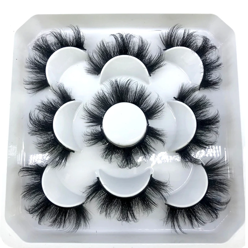 Description Picture 5 of itemHBZGTLAD New 5 pairs 8-25mm natural 3D false eyelashes fake lashes makeup kit Mink Lashes extension mink eyelashes maquiagem