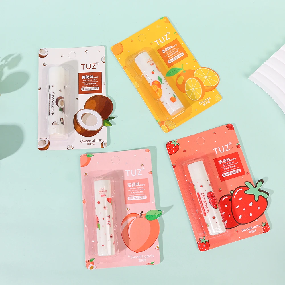 Fruit Flavor Lip Balm Long Lasting Moisturizing Lips Reduce Lip Line Anti Aging Anti-drying Hydration Lip Care Lipsticks Makeup