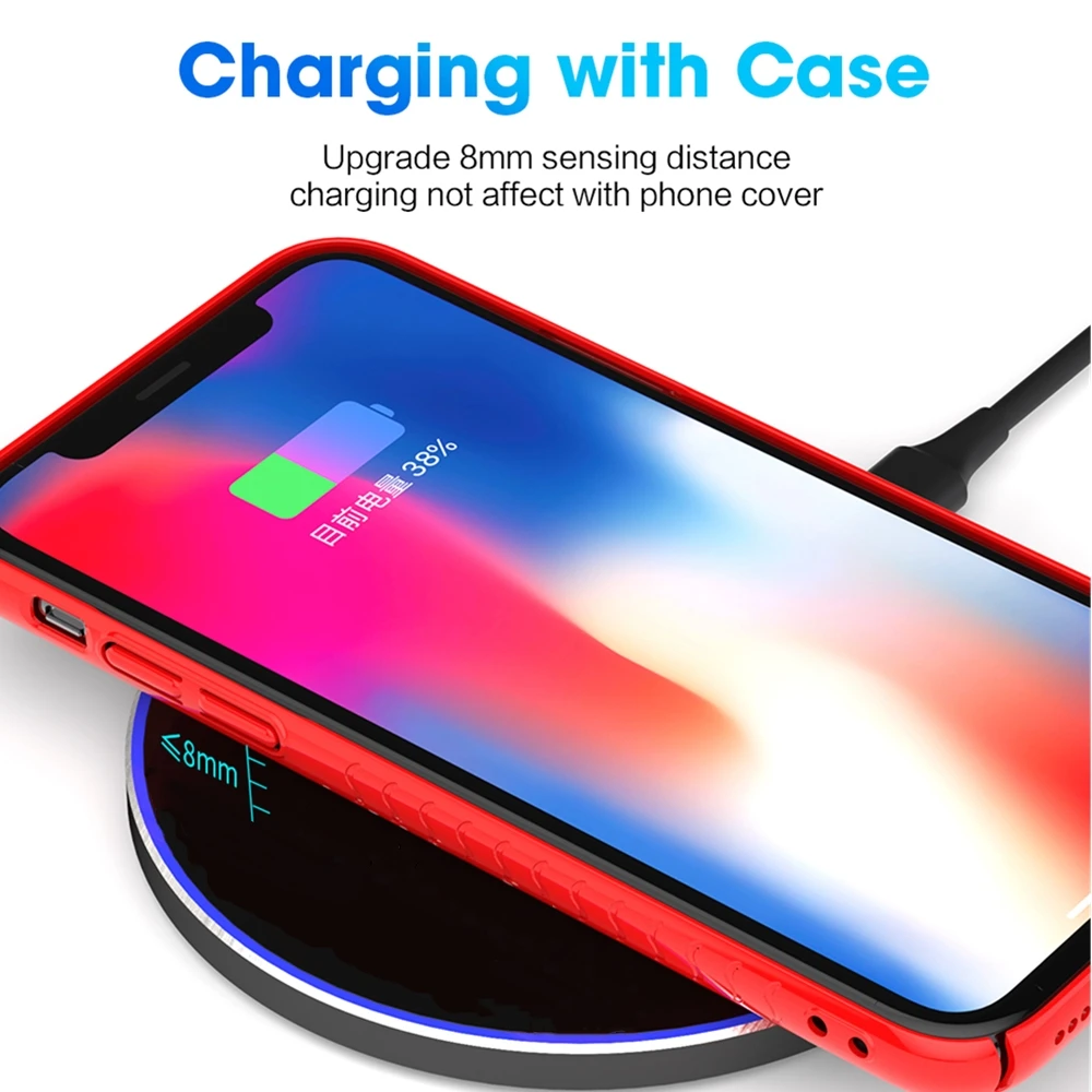 Description Picture 4 of item30W Fast Wireless Charger Pad for iPhone 14 13 12 11 XS Pro Max XR X 8 Plus For Samsung S22 S21 S20 Iconic Brand 13 Induction Charging